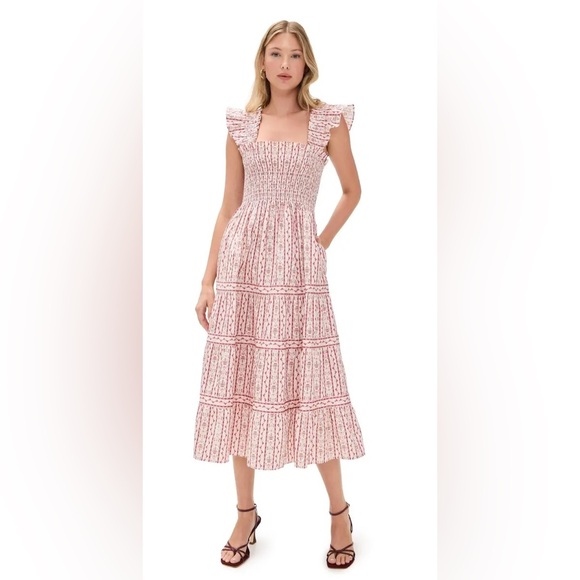 New Hill House Ellie nap dress in Emma ikat stripe - Picture 1 of 10